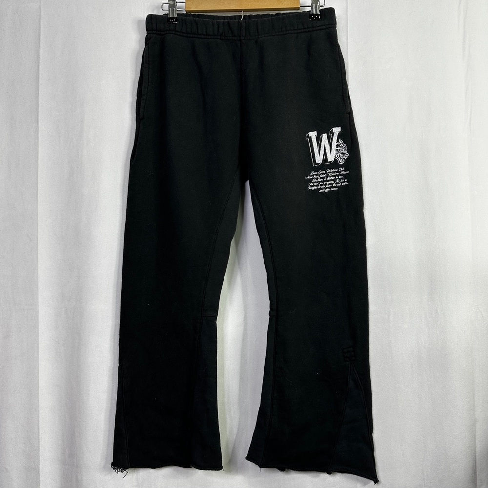 Darc Sport Black Joggers Unisex Embroidered Stretch Small Casual Knit Wolf Gym - Picture 12 of 12
